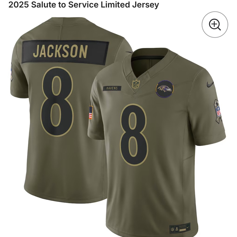 Nike Men's Olive Service Limited Jersey